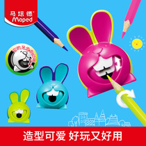 French Maped mapede rabbit tooth pencil sharpener student pencil pen knife manual pencil sharpener cartoon big tooth rabbit