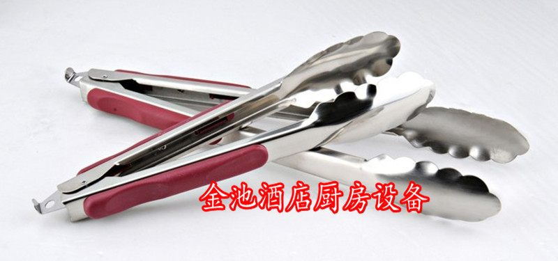 Stainless steel clip Barbecue Clip Anti Slip Clip Food Clip Buffet Clip Multipurpose Clip Bread Clip 9 Inch