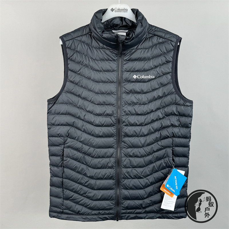 Autumn and Winter Columbia Men's Outdoor 650 Fill Power Warm down Stand-Up Collar Vest We5561