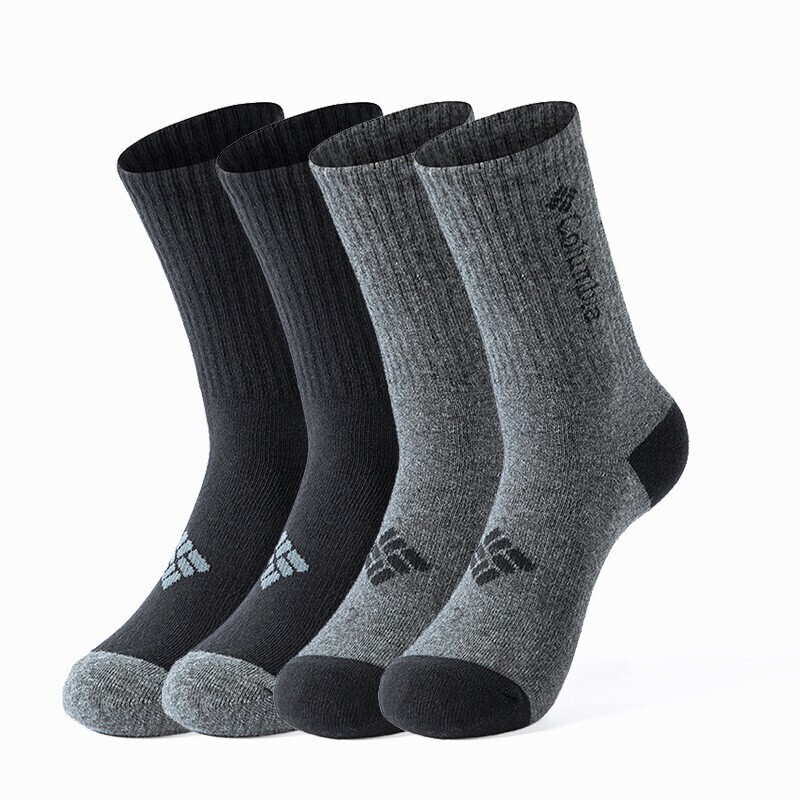 26 Spring/Summer New Columbia Men's and Women's Outdoor Sports 4-Pair Pack Casual Mid-Calf Socks Rcs740