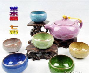 Best-selling seven-piece tea set, ice-cracked tea set, purple sand kung fu tea set, 7-piece gift box tea set
