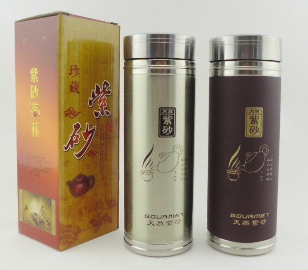 Lixing Purple Sand Cup Stainless Steel Purple Sand Cup Straight Body Gift Cup Office Cup Stainless Steel Insulated Cup