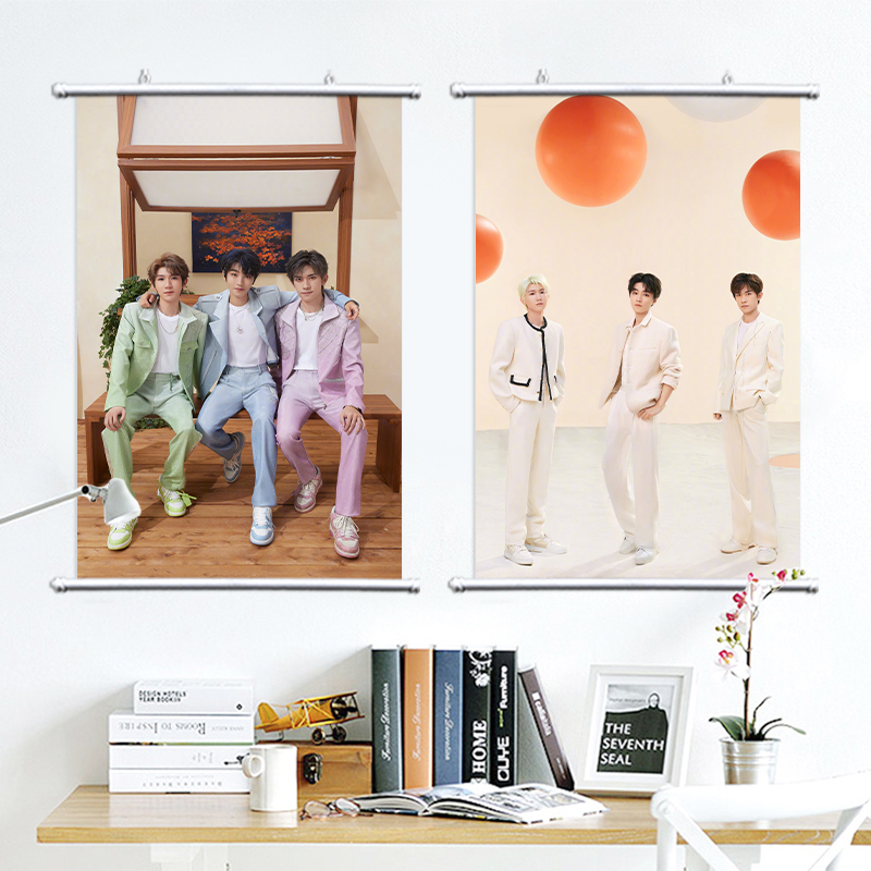 TFBOYS Hang Painting Easy to close one thousand Seal Wang Yuan Source Wang Junkai Write a True Perimeter Waterproof Custom Poster Brief Modern Cloth Painting-Taobao