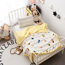 Childrens kindergarten washed cotton air-conditioning quilt Summer cool quilt summer thin quilt Student spring and summer thin baby summer quilt