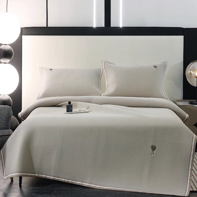 2026 Celier Class A Doudou ice silk mat, летний коврик из трех частей, простыня, можно стирать в машине, мягкий коврик с кондиционером Изображение 1