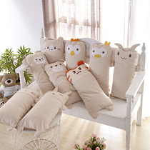 Class A color cotton infant cartoon soft pillow Pure cotton pillow kindergarten cotton childrens baby pillow