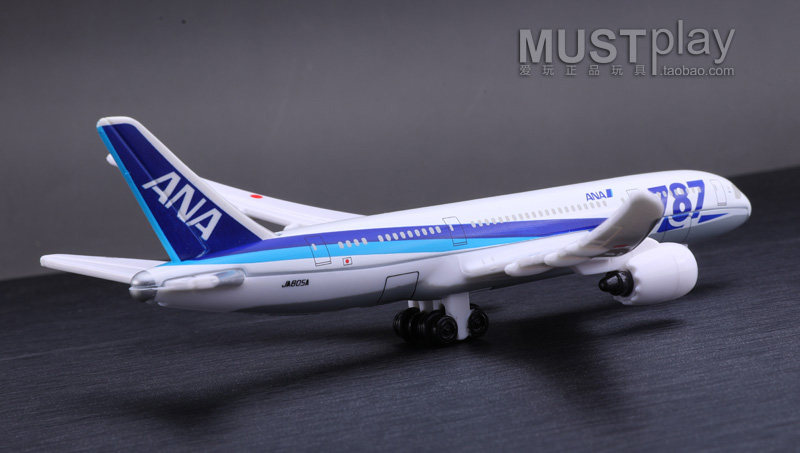 Модель машины 日本tomy多美卡正品ana航空787合金飞机拖车jal机场模型套装玩具 Takara