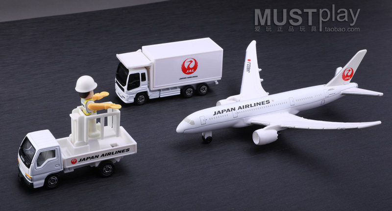 Модель машины 日本tomy多美卡正品ana航空787合金飞机拖车jal机场模型套装玩具 Takara