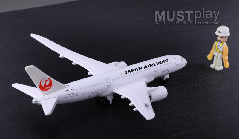 Модель машины 日本tomy多美卡正品ana航空787合金飞机拖车jal机场模型套装玩具 Takara
