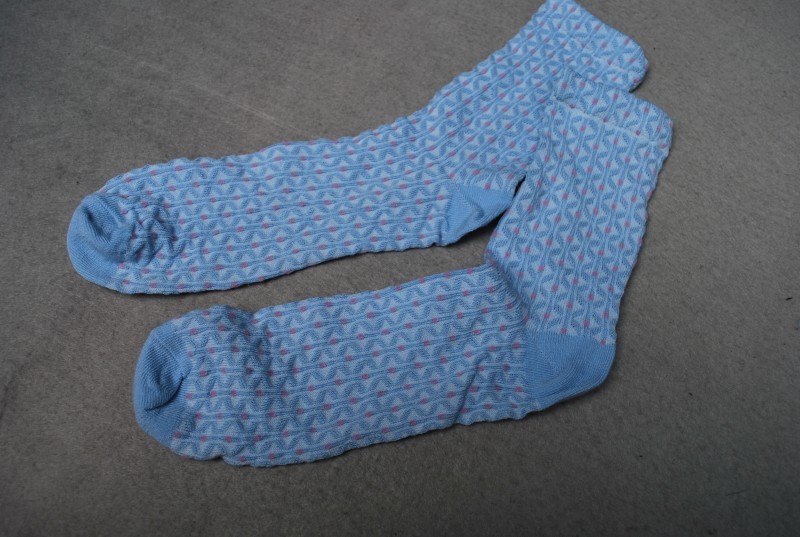 Vớ xuất khẩu, vớ cotton seersucker, vớ cotton nữ, 10 nhân dân tệ, 4 đôi tất nữ cổ ngắn dễ thương