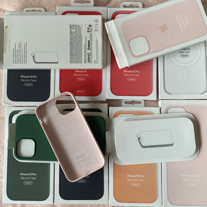 Suitable for Iphone13 Mini 13 13Pro 13Promax 14 14Plus 14Pro 14Promax Original Mobile Phone Case Silicone Protective Case Protective Cover