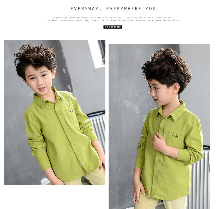 Chemise garcon à manche longue - Ref 2074512 Image 19