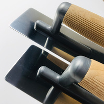 Open edge grinding edge thickened stainless steel wood shank anti-slip rounded corner batch knife silicon algae mud collecting light knife polishing knife mashed knife