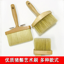 Mane brush pig hair brush art paint pig mane brush art paint linen paint special brush row brush art paint bristle brush