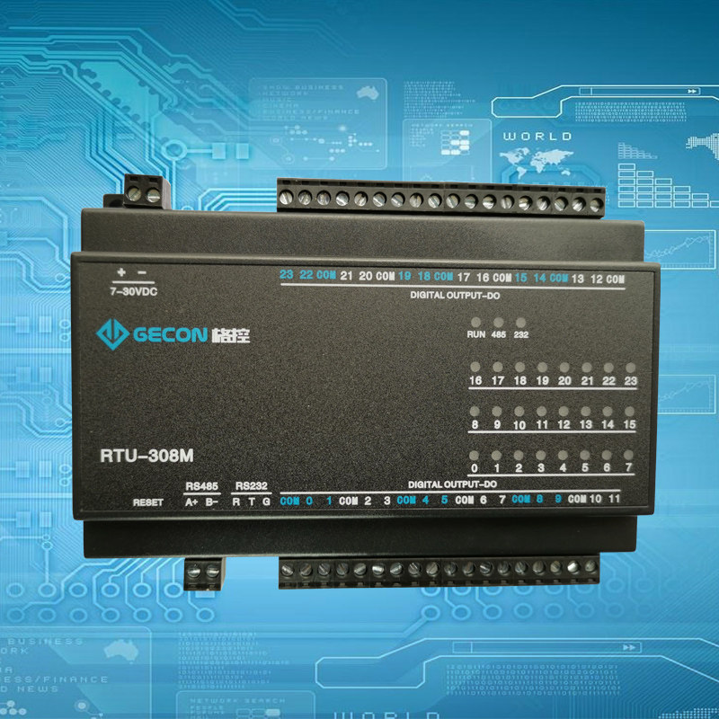 24-way NORMALLY OPEN relay control module RS485 interface Modbus RTU protocol IO module 5A250V