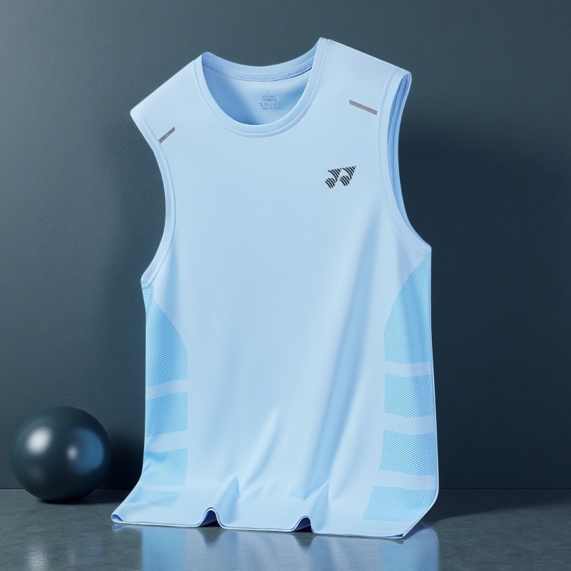 Yy Sports Vest Men's Summer Refreshing Breathable Sleeveless T-Shirt Fitness Casual Running Quick-Drying Clothing Badminton Clothing