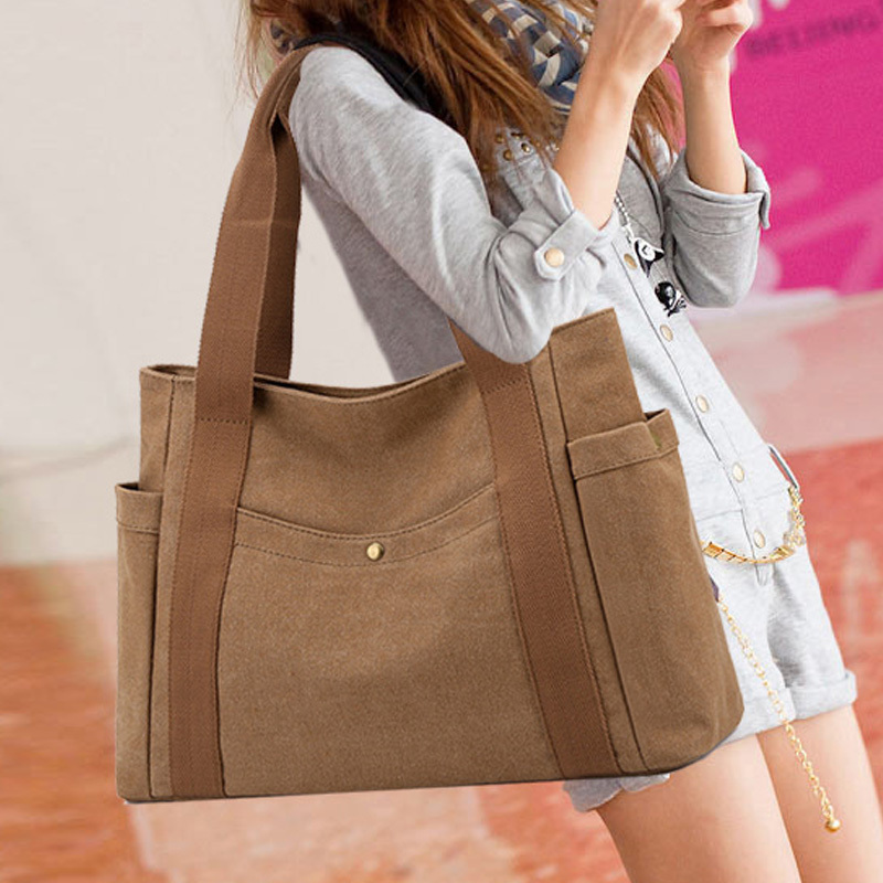 Artistic and Simple Canvas Bag for Women, Mom Bag, Middle-Aged Work Tote Bag, Large Capacity Shoulder Bag, Ladies' Single Shoulder Bag Artistic and Simple Canvas Bag for Women, Mom Bag, Middle-Aged Work Tote Bag, Large Capacity Shoulder Bag, Ladies' Single Shoulder Bag