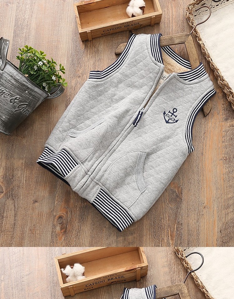 Winter boy cotton neo không khí cotton cộng với nhung áo lớn quần áo trẻ em dày vest vest áo khoác áo gile hàn