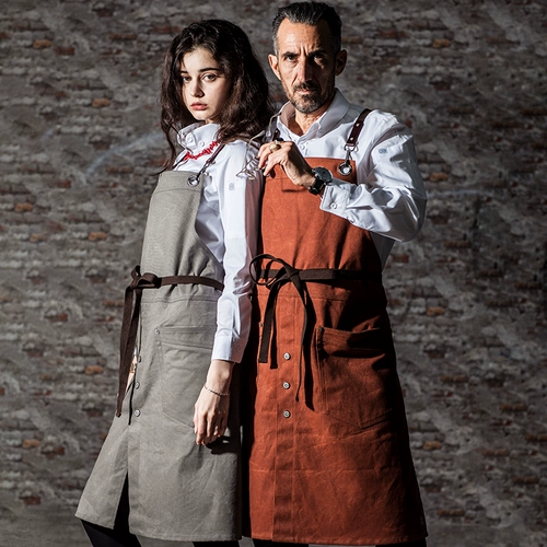 Кофейный фартук, скандинавский ретро модный водонепроницаемый чай с молоком, делается под заказ, с печатью вашего логотипа