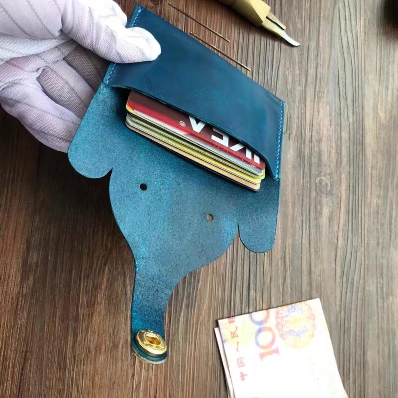 Thẻ gói retro handmade thẻ da gói nữ da dung lượng lớn bộ thẻ kinh doanh nữ gói thẻ ngân hàng thay đổi bưu kiện - Chủ thẻ ví cầm tay nữ hàng hiệu