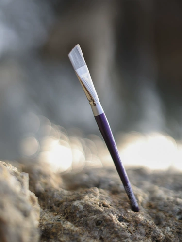 Black Swan Tong Factory's Brush Silver Silk88 Purple Swan Abercolor Pen Pending Flat Pen Silver Series