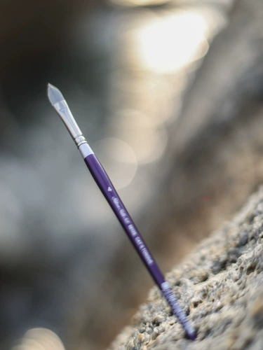 Black Swan Tong Factory's Brush Silver Silk88 Purple Swan Abercolor Pen Pending Flat Pen Silver Series