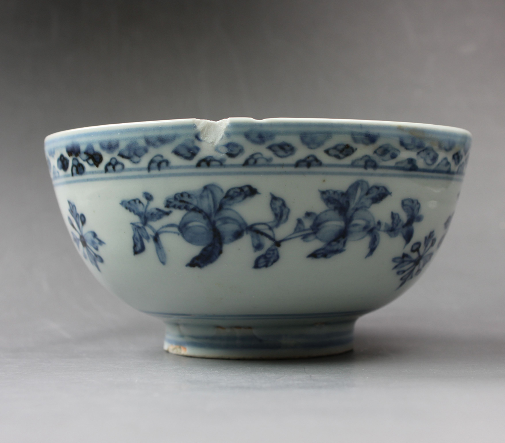 2690 specimens of ancient porcelain pier bowl of fig pier