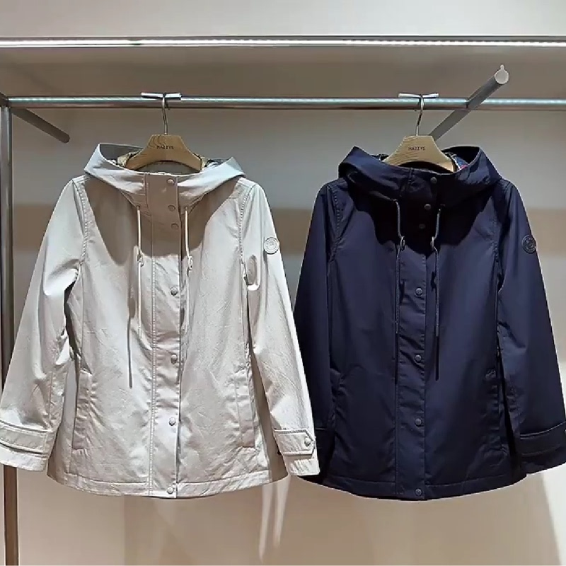 Hazzys Counter Genuine Autum Hooded Wind Jacket Women's Windproof Jacket Asvsu0Bcu08