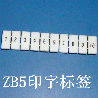 Factory direct ZB5 Mark strip UK terminal label printing terminal label