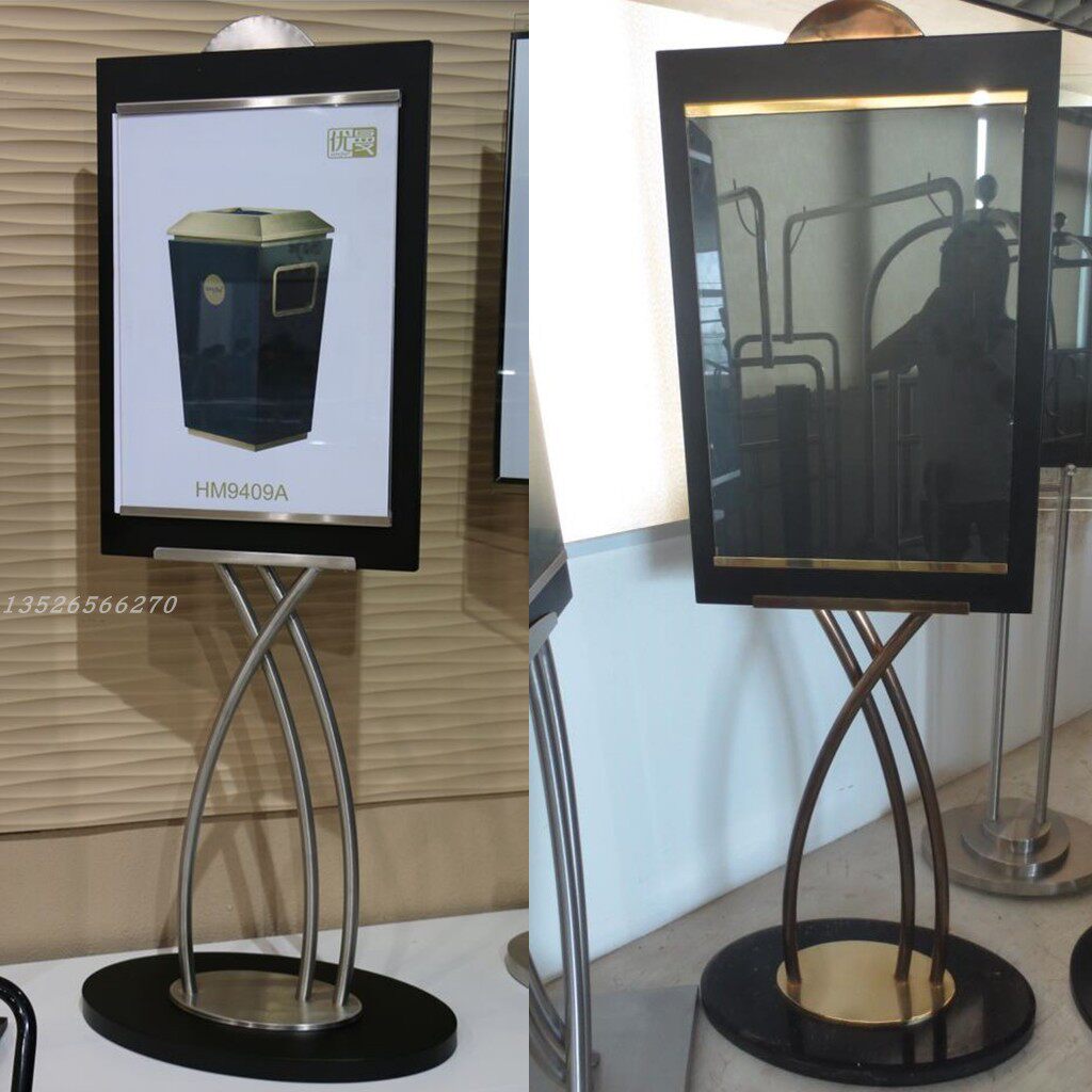 Youman A2 vertical sign billboard hotel stainless steel water brand sand steel event poster stand display card