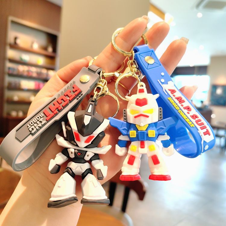 Creative Transformers Pvc Keychain Cartoon Gundam Car Keychain Backpack Pendant Small Gift Creative Transformers Pvc Keychain Cartoon Gundam Car Keychain Backpack Pendant Small Gift