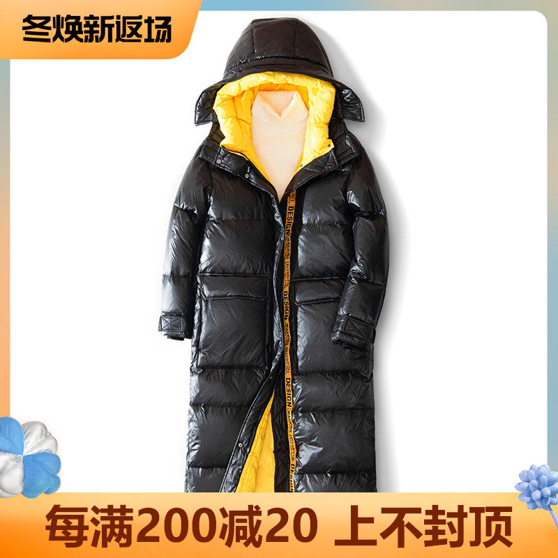 2022 new down jacket women's thick 350g white duck down exported to Russia high-end custom large size OVERSIZE