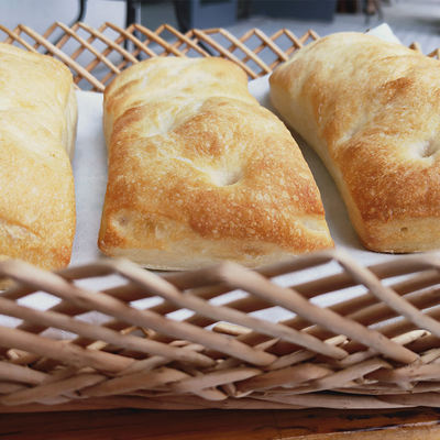 CiabattaPanini, a delicious and fragrant Ciabattapanini slipper bread, soft European-style bread, Western cuisine and coffee