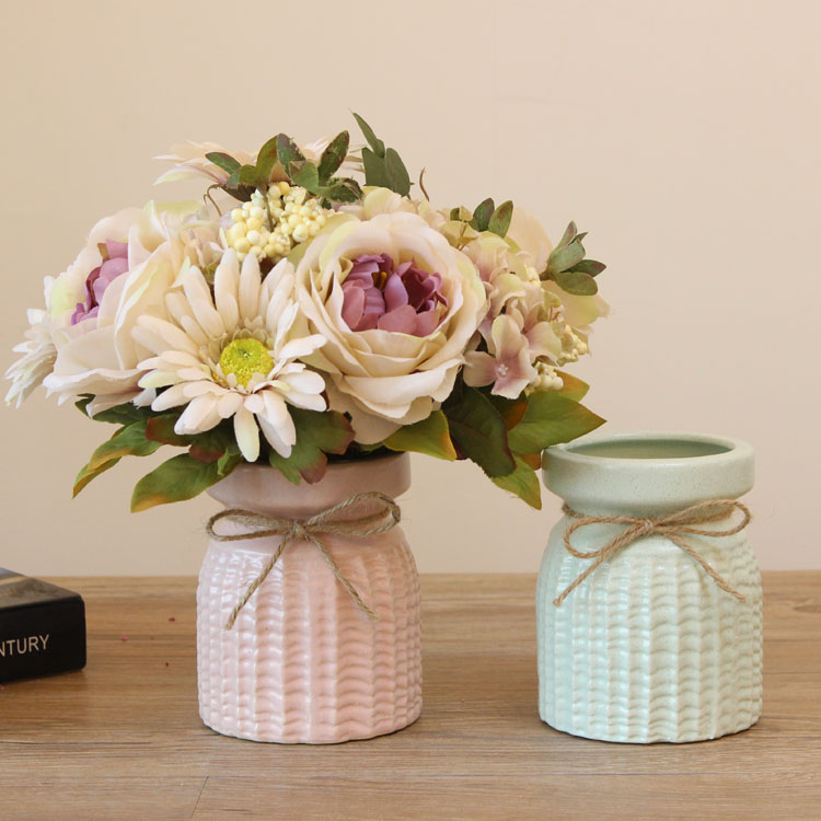 Creative Ceramic Vase : Simple American Table Tea Set Vase Modern European Nordic Decorative Vase