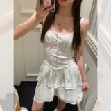 宋正恩 Летняя модная майка, юбка без рукавов, подходит для подростков, А-силуэт