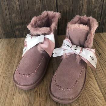 Winter genuine leather casual korean fashion cotton shoes snow boots