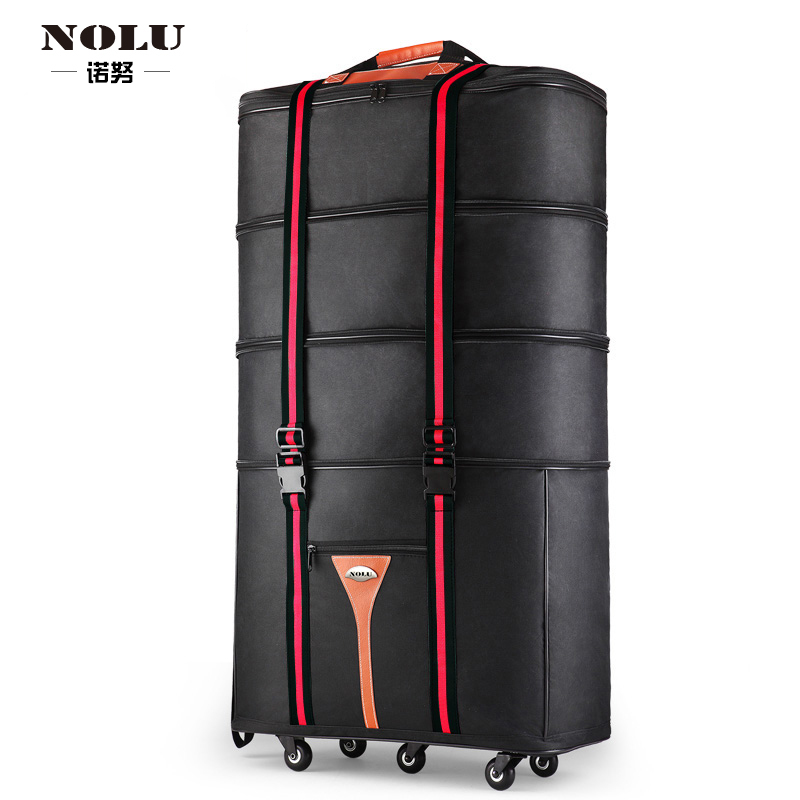 Nolu Extra Large Capacity Oxford Cloth Study Abroad Moving Foldable Suitcase Travel Bag 158 Airline Checked Bag
