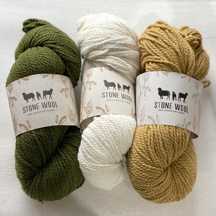 Stone Wool Cormo Rock Wool Komo Sheep Wool Thread Elastic Super Good Wool Thread 100g a strand