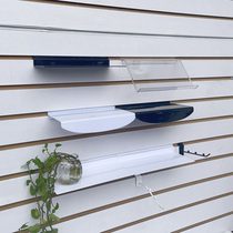 20-pack white groove plate shoe rack clothing hook shoe holder groove version shoe shelf shoe store storage shoe storage rack