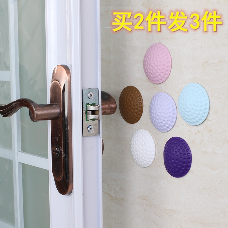 Door handle anti-collision pad protection wall sticker behind the door silicone anti-bump soft bag refrigerator door sticker wall home buffer