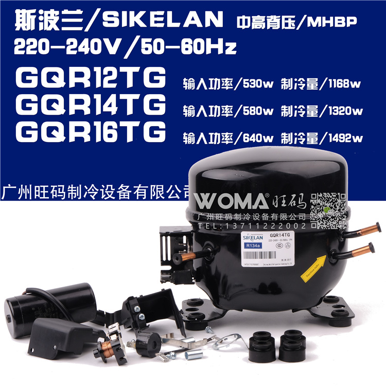 Agent for SIKELAN medium and high back pressure series GQR12TG GQR14TG GQR16TG compressor