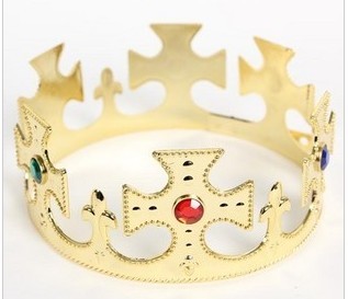 National Day Special Adult Children King Prince Crown Headdress Birthday Hat Party Hat Adjustable Size