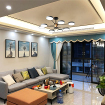 Nordic Macaron solid wood living room chandelier 2020 net red Simple atmosphere Restaurant study Home lighting package