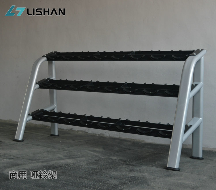 Commercial thickened double-layer three-layer dumbbell rack 10 pay 12 pay dumbbell storage layer rack private education studio gym