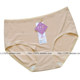 Ice Silk Seamless One Piece Mid-waist Boxer Briefs Women's Underwear Solid Color 82009