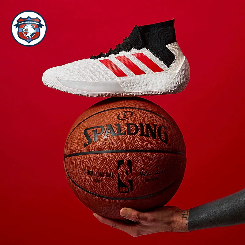 Подлинные кроссовки Adidas Predator 19+ TR Falcon Pogba Белый Красный плоские спортивные
