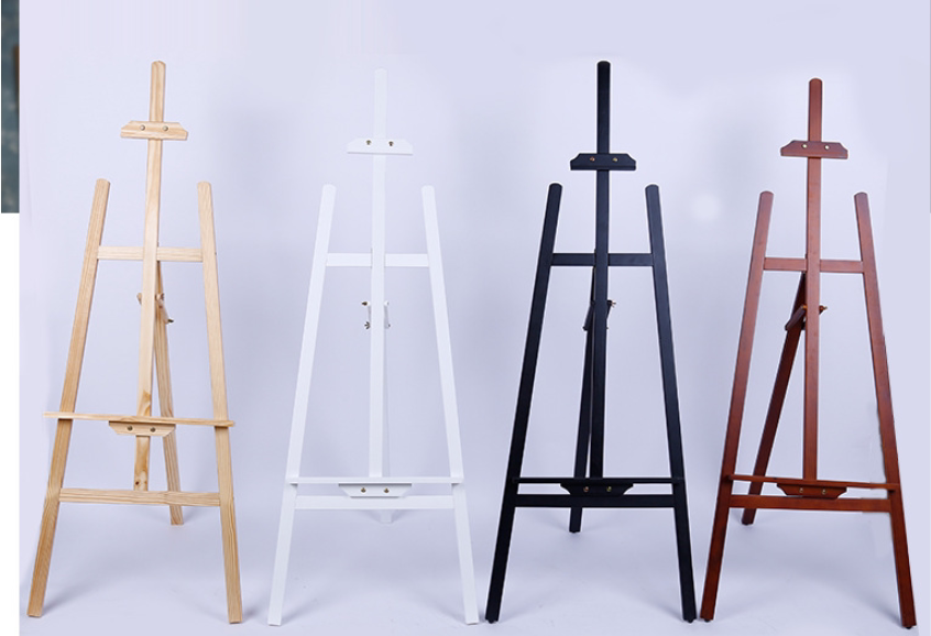 Мольберт 迷你桌面台式画架木台面质折叠油画板桌上支架式素描三角架小画架 Mi Kailan