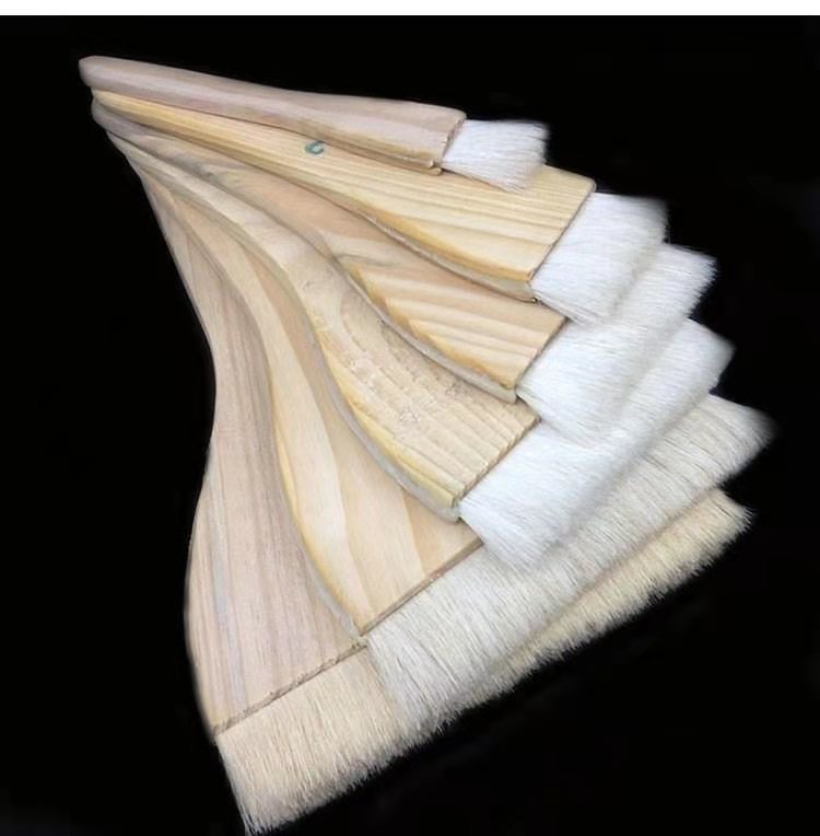 Wool shading pen 1 inch wool brush sheep wool board brush paste brush oil painting primer brush barbecue brush