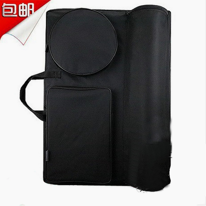 Micellan Drawing Board Bag A2 Drawing Bag 4K Drawing Bag Shoulder Strap Enlarged Side Thickened Double Shoulder Picture Bag Black Painting Bag Painting Bag