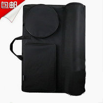 Micellan Drawing Board Bag A2 Drawing Bag 4K Drawing Bag Shoulder Strap Enlarged Side Thickened Double Shoulder Picture Bag Black Painting Bag Painting Bag